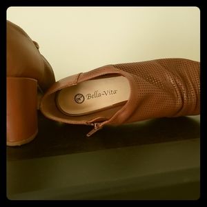 Leather Crunch Peek A Boo Heels